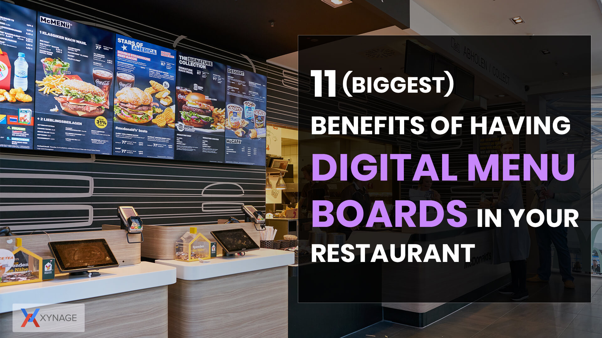11 (Biggest) Benefits of having Digital Signage for Restaurant