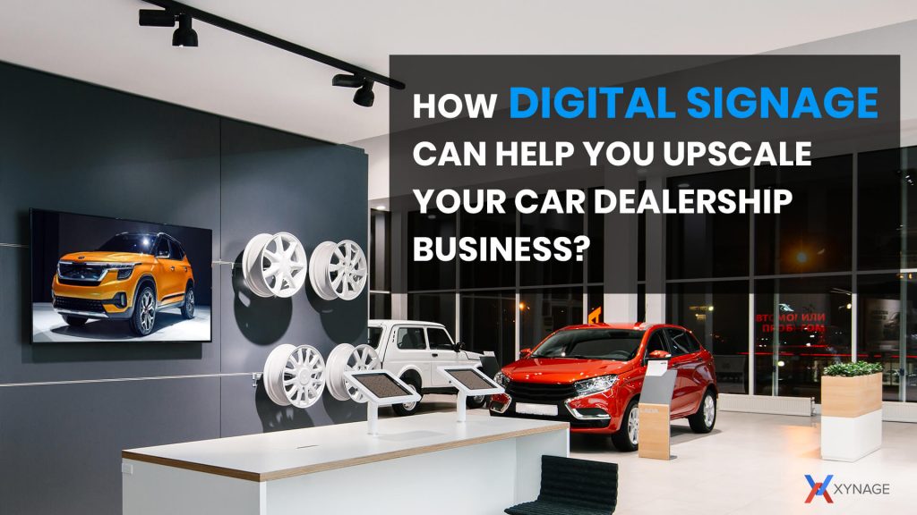 digital signage for car dealership