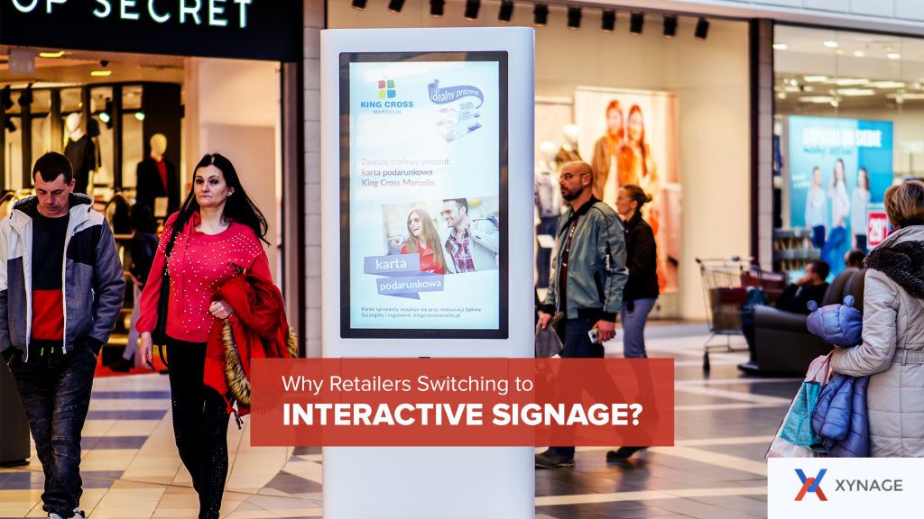 Retailers Switching to Interactive Signage